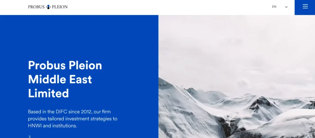 Wealth Management Company - Probus Pleion Middle East Ltd.