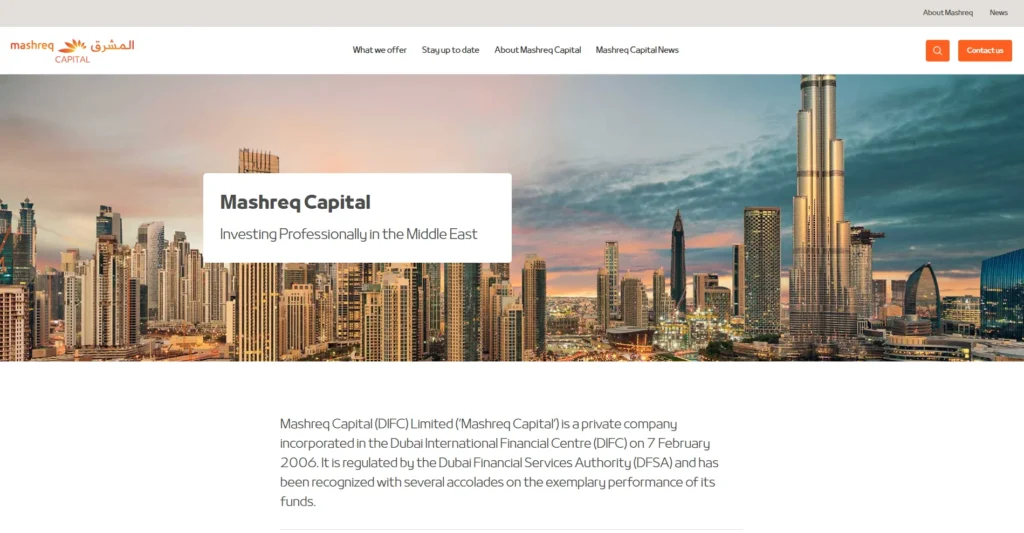 Wealth Management Company - Mashreq Capital (DIFC) Ltd.