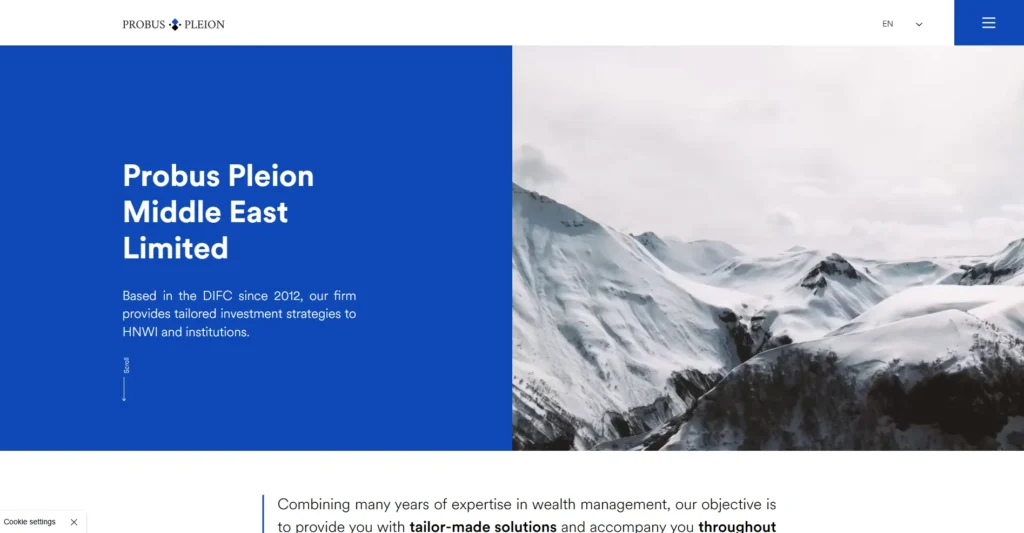 Wealth Management Company - Probus Pleion Middle East Ltd.