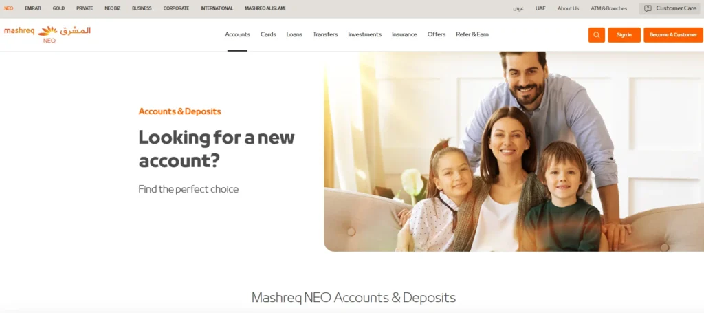 Digital Bank in the UAE - Mashreq Neo Account