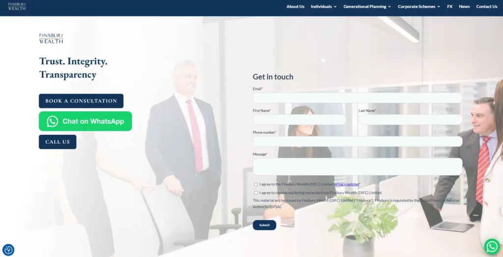 Financial Advisor in Dubai - Finsbury Wealth