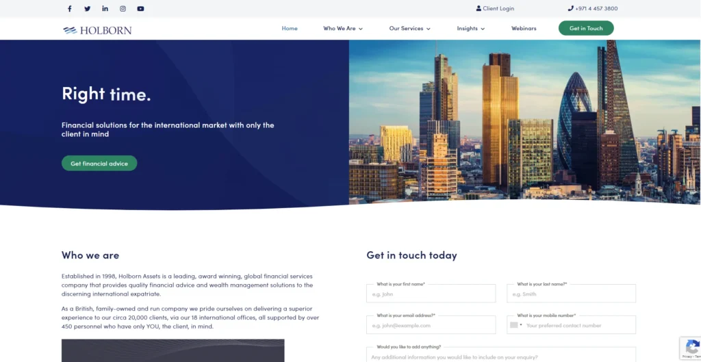 Financial Advisor in Dubai - Holborn Assets